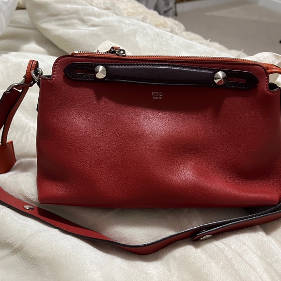 Fendi By The Way Medium Bag – Red Leather – (pre-loved , COA+QR code) - Picture 1 of 6